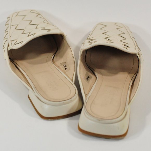 Napoleoni leather flats Off White SZ 9.5 - Picture 8 of 12